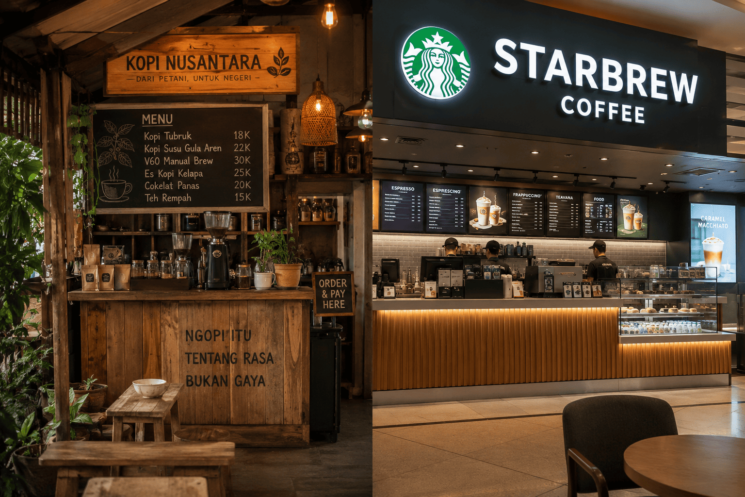 Kedai Kopi Lokal vs Waralaba: Mana yang Lebih Menguntungkan dan Tepat untuk Kamu di 2026?