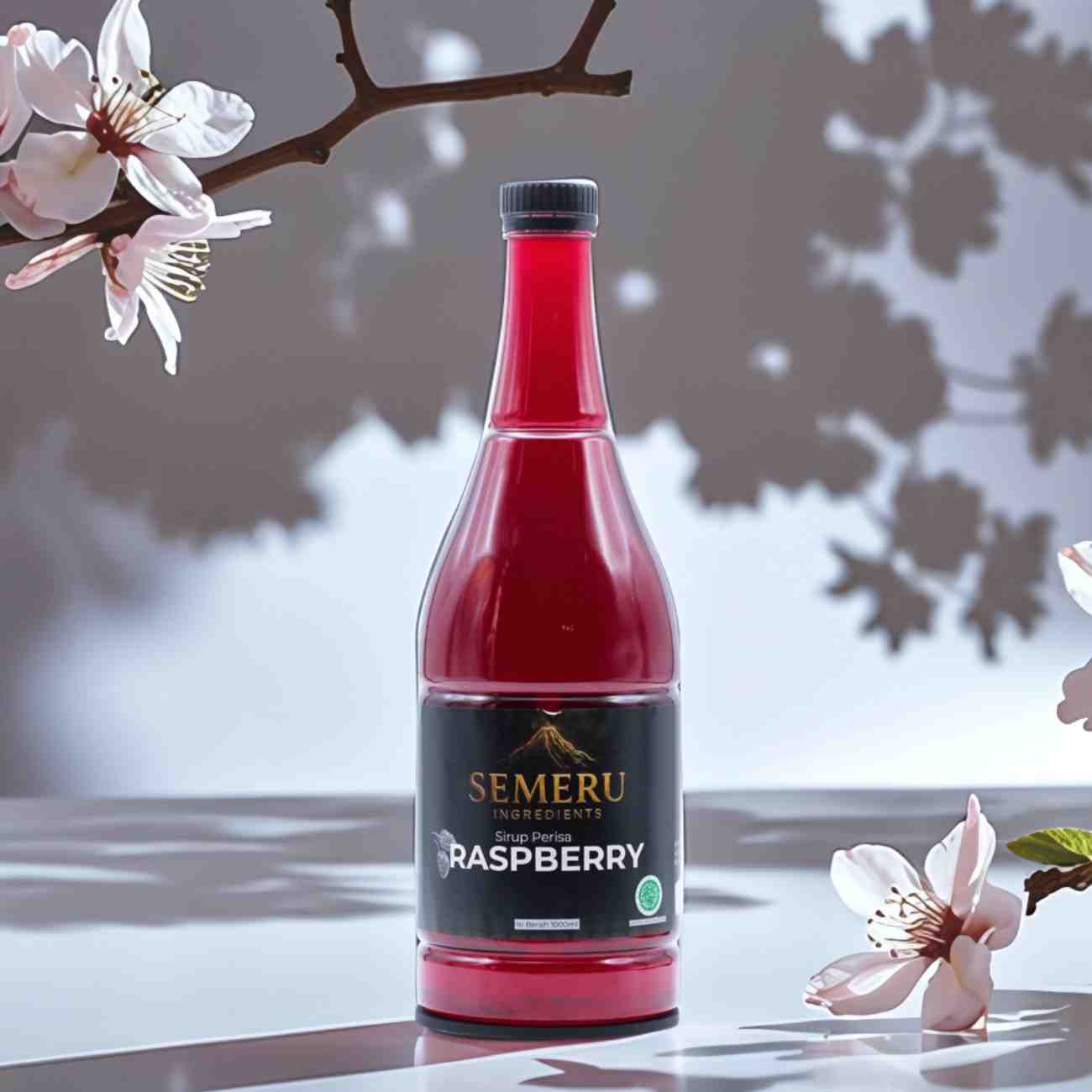 Sirup Raspberry Premium Semeru Ingredients – Bahan Baku Minuman Cafe & Mocktail 1000ml