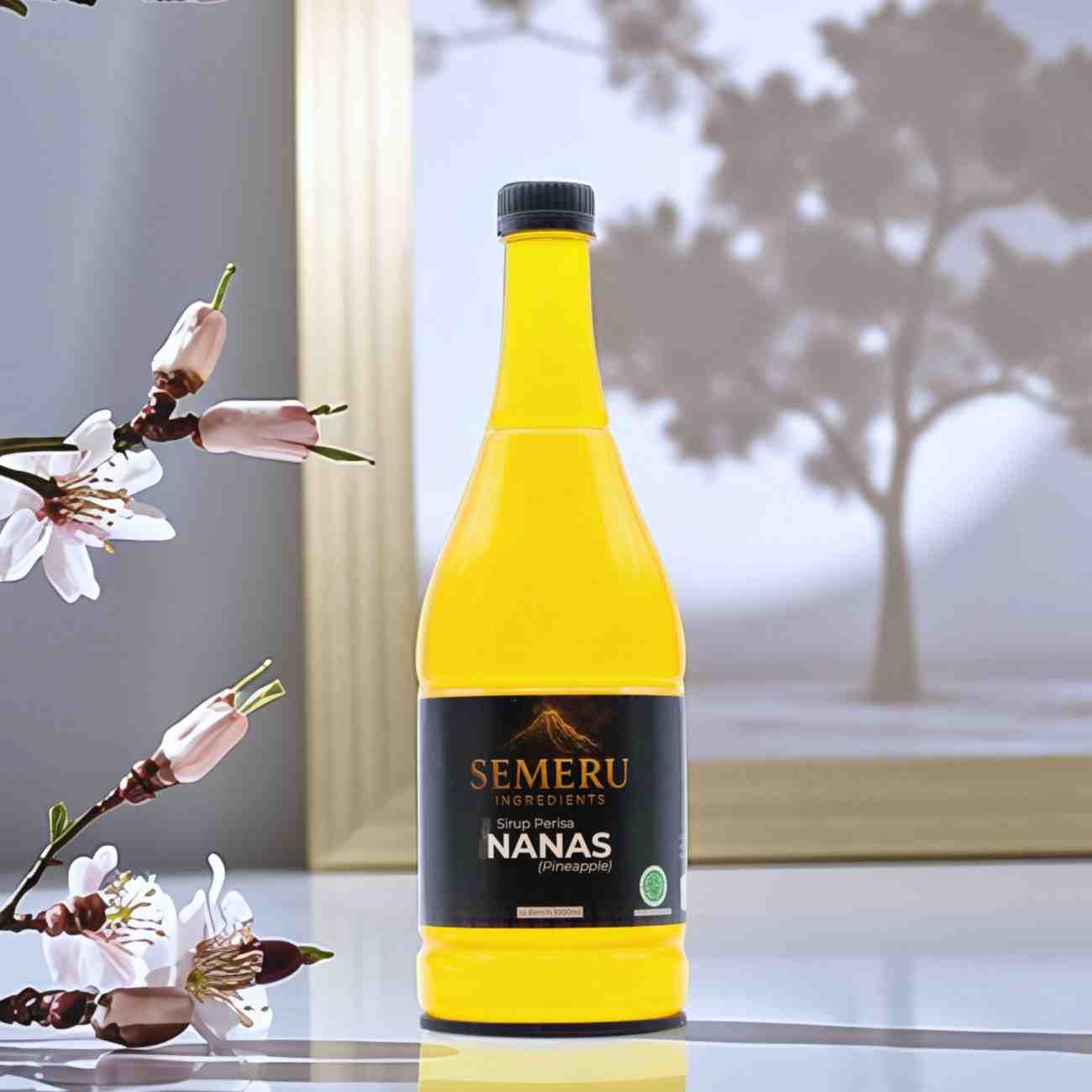 Sirup Pineapple Premium Semeru Ingredients – Sirup Nanas untuk Cafe & Mocktail 1000ml