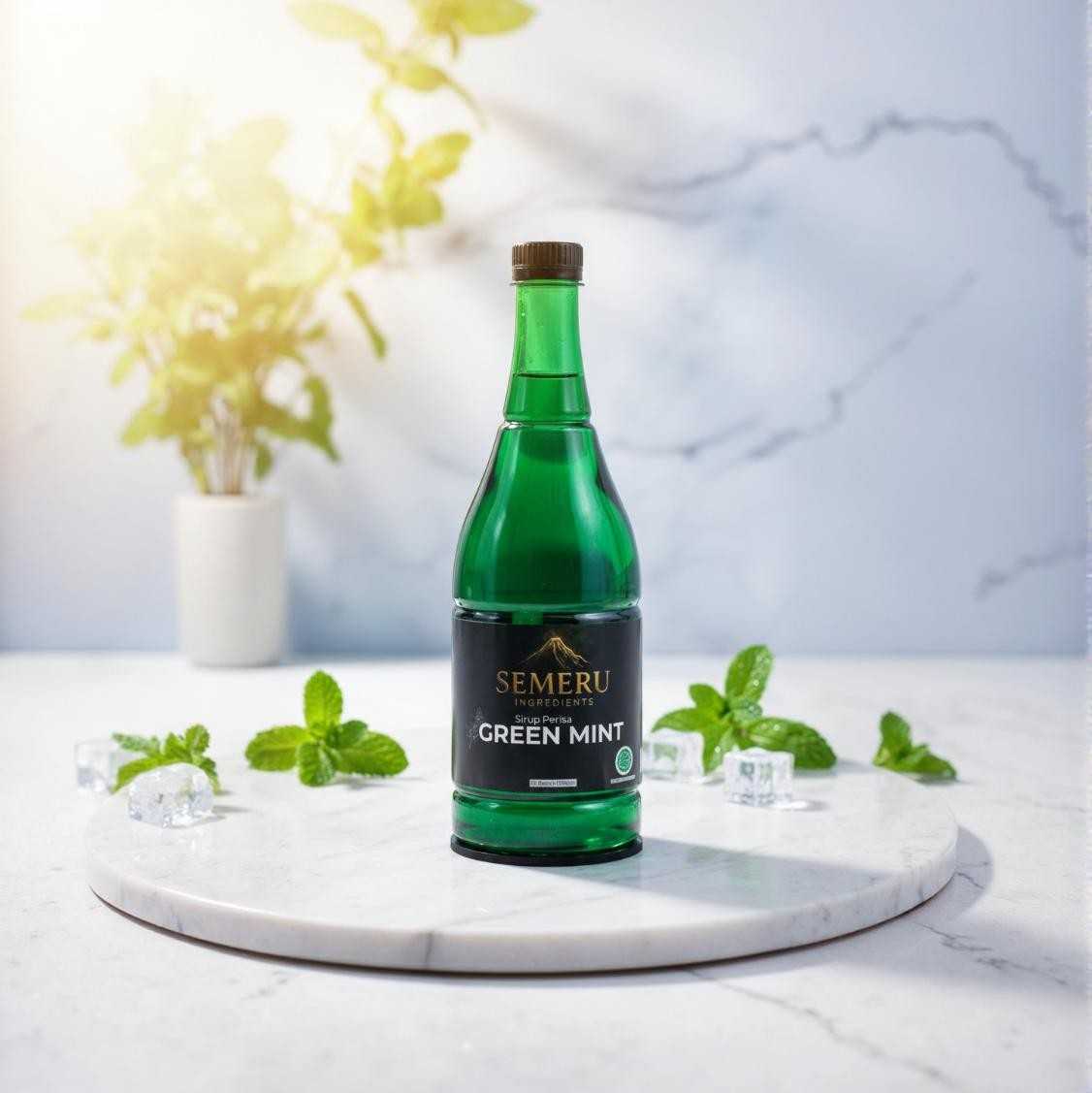 Sirup Green Mint Premium Semeru Ingredients – Sirup Mint Hijau untuk Cafe & Mocktail 1000ml