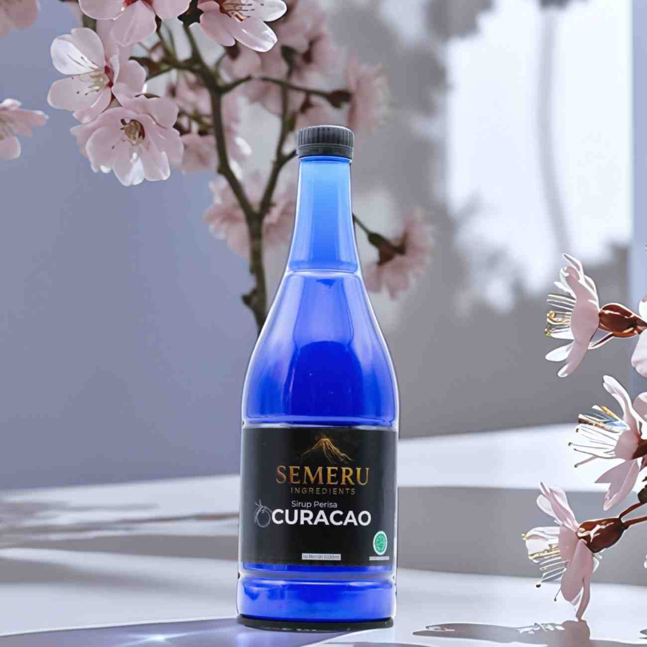 Sirup Blue Curacao Premium Semeru Ingredients – Sirup Mocktail Biru Cafe 1000ml