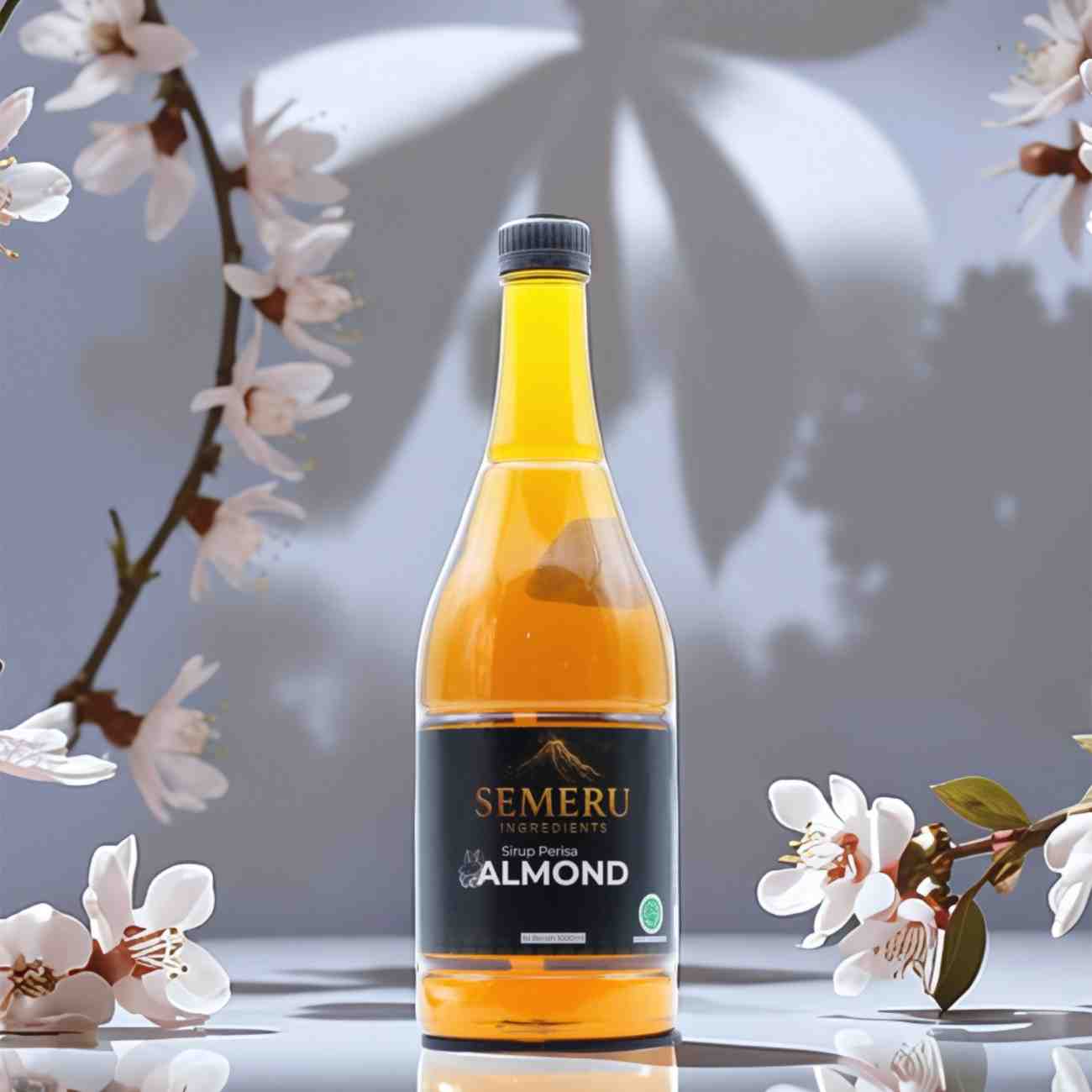 Sirup Almond Premium Semeru Ingredients – Sirup Kopi Susu Kacang untuk Cafe 1000ml