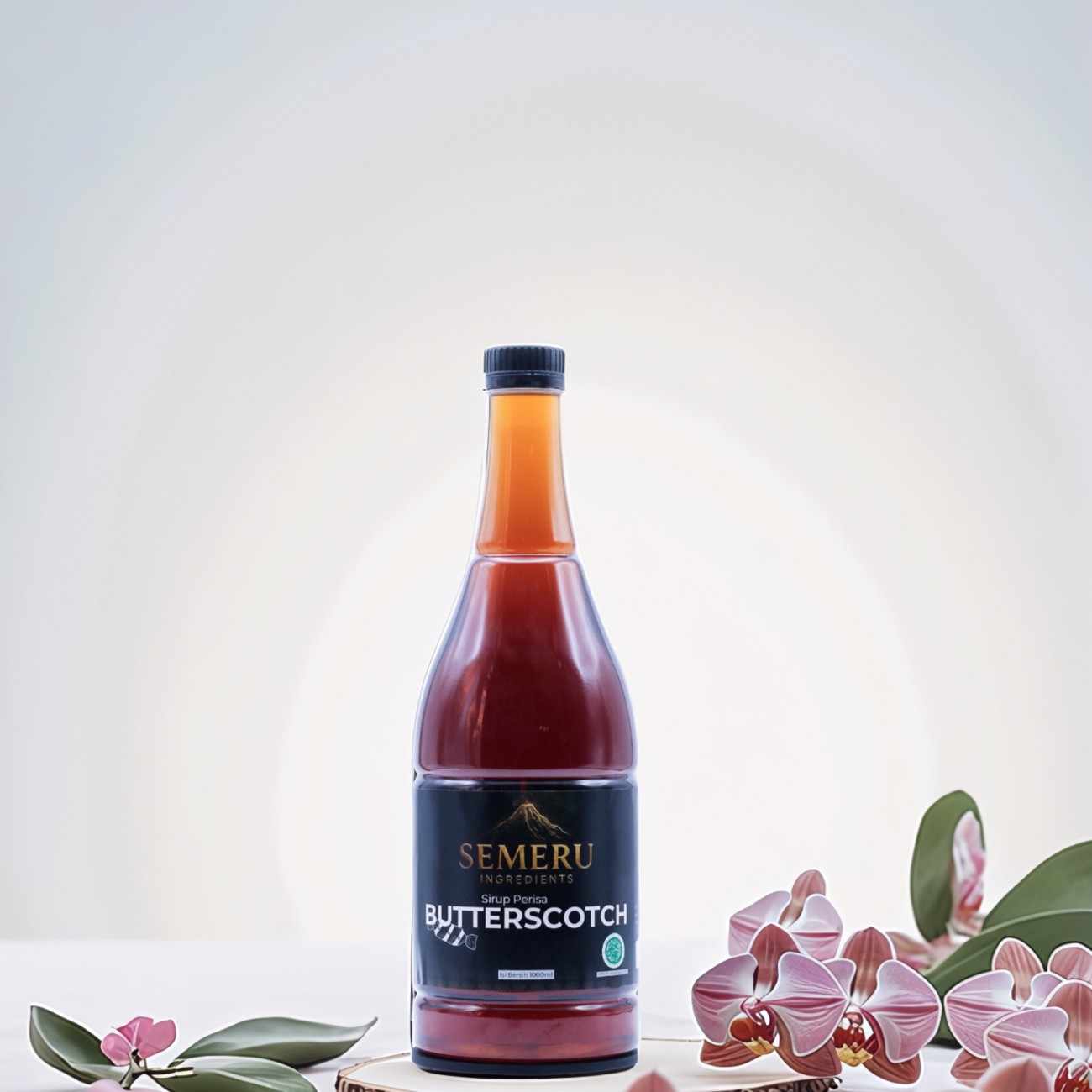 Sirup Butterscotch Premium Semeru Ingredients – Sirup Kopi Susu & Cafe 1000ml