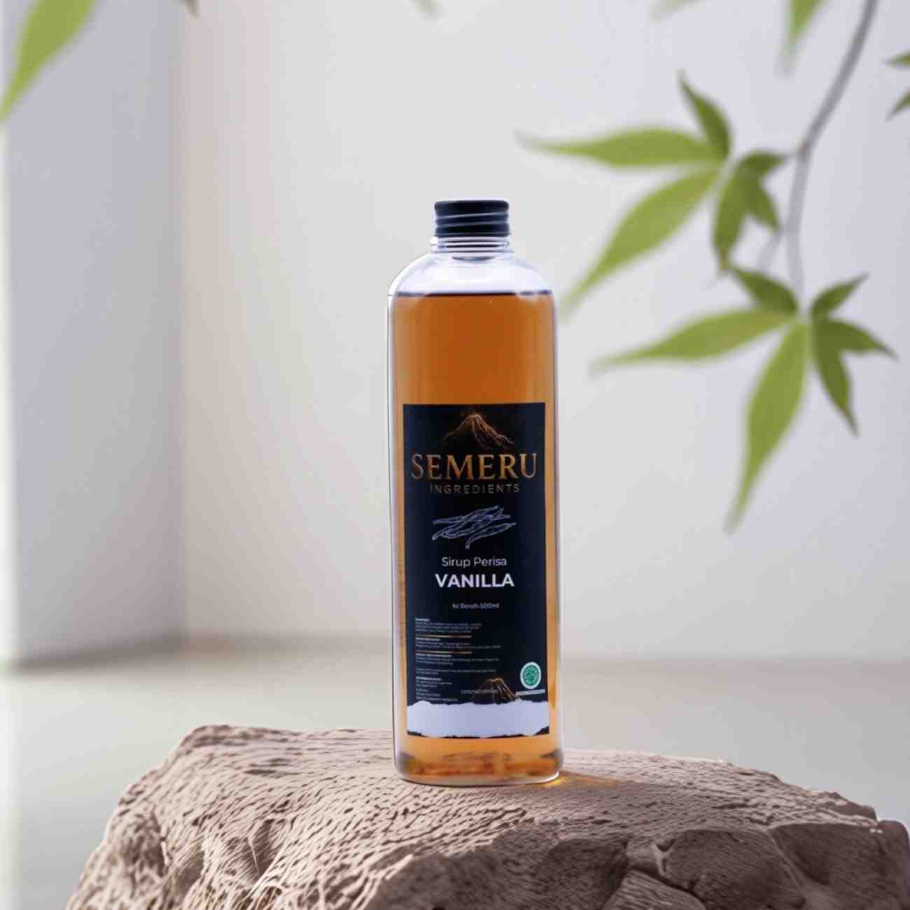 Sirup Vanilla Premium Semeru Ingredients 500ml – Sirup Perisa Vanila untuk Kopi & Cafe