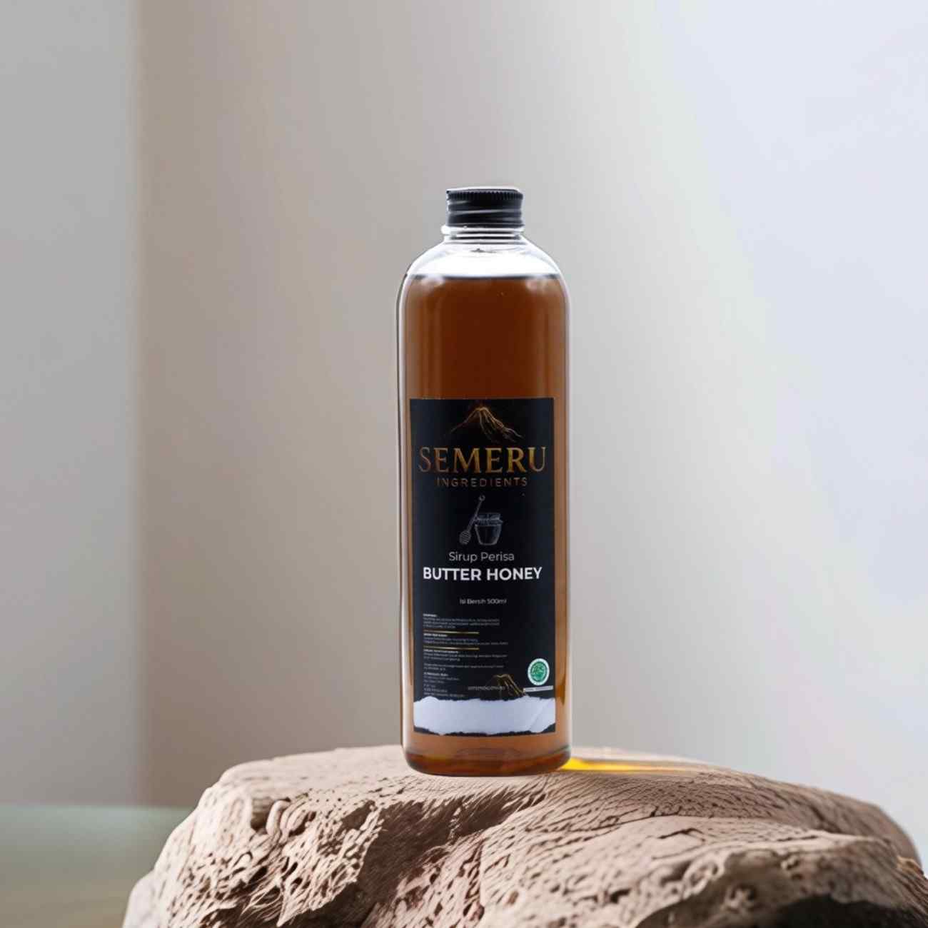 Sirup Butter HoneySemeru Ingredients 500ml – Sirup Perisa Madu Alami untuk Cafe & Mocktail