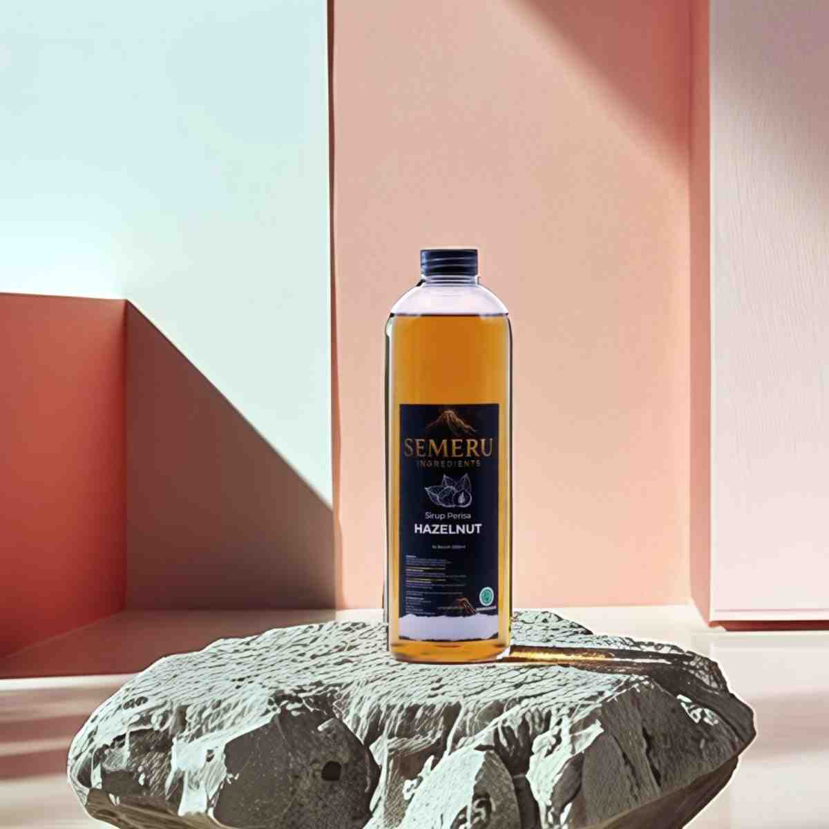 Sirup Hazelnut Premium Semeru Ingredients 500ml – Sirup Kopi Susu & Cafe Khas Kacang Hazel