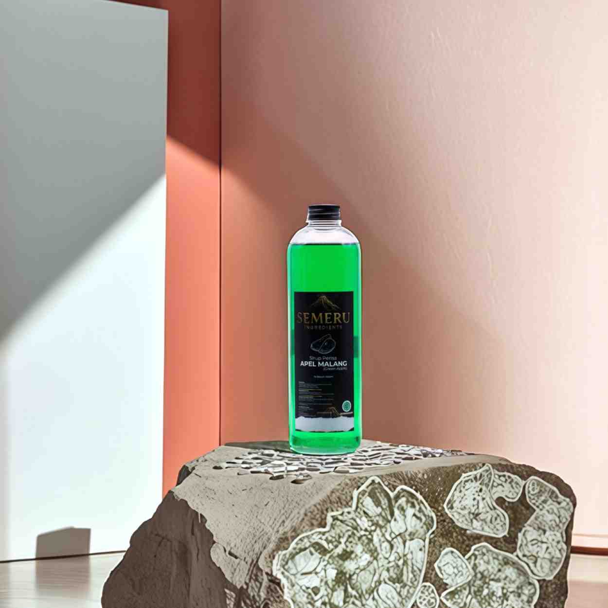 Sirup Green Apple Premium Semeru Ingredients 500ml – Sirup Buah Apel Hijau Segar untuk Cafe & Mockta