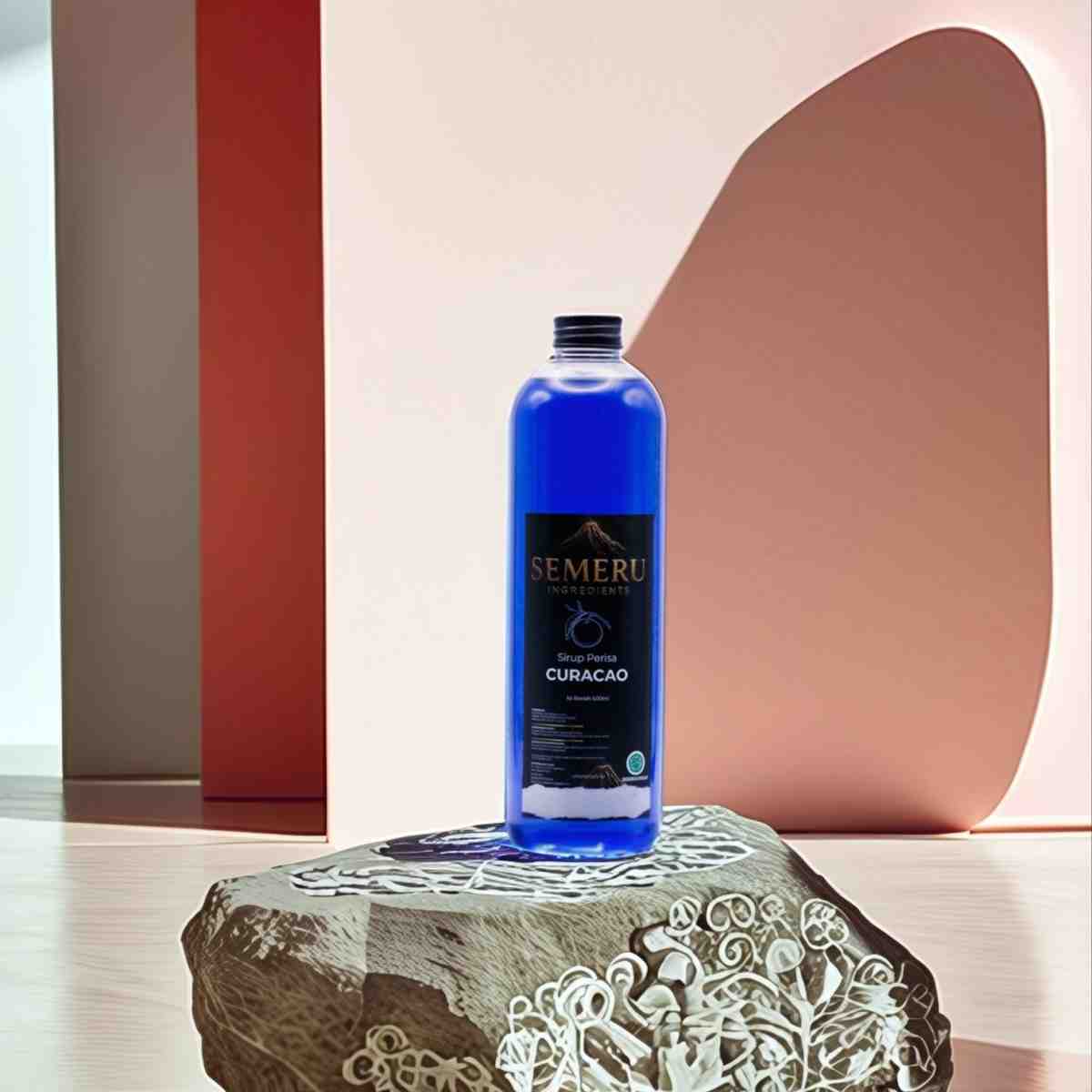 Sirup Blue Curacao Premium Semeru Ingredients 500ml – Sirup Mocktail Biru Eksotis untuk Cafe
