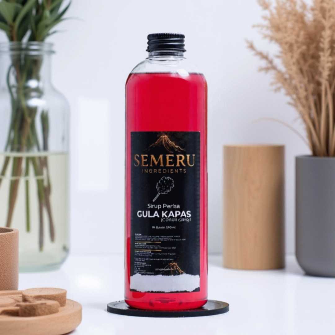 Sirup Rose Premium Semeru Ingredients – Sirup Mawar untuk Cafe & Mocktail 500ml