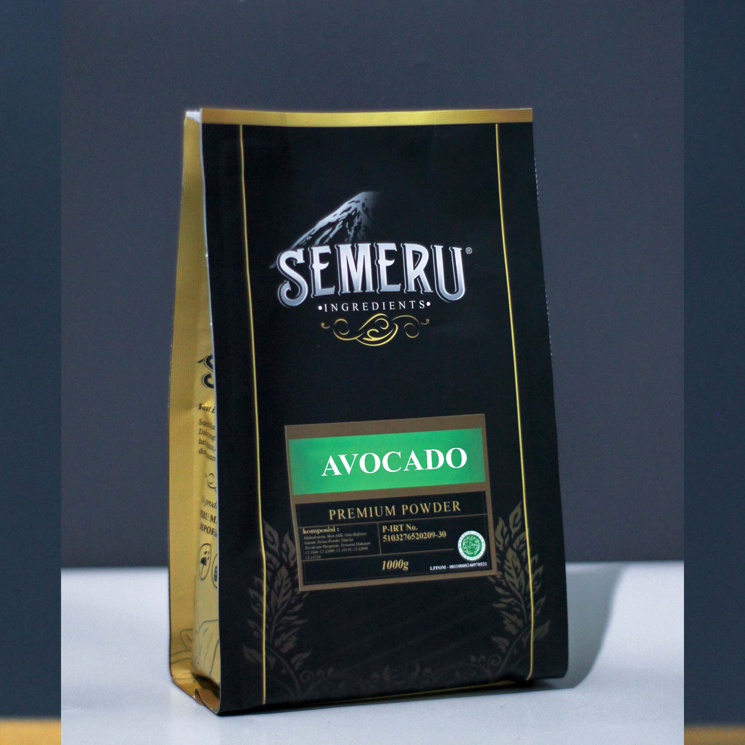 Semeru Sirup - Bubuk Premium Avocado 1kg - Bubuk Rasa Avocado