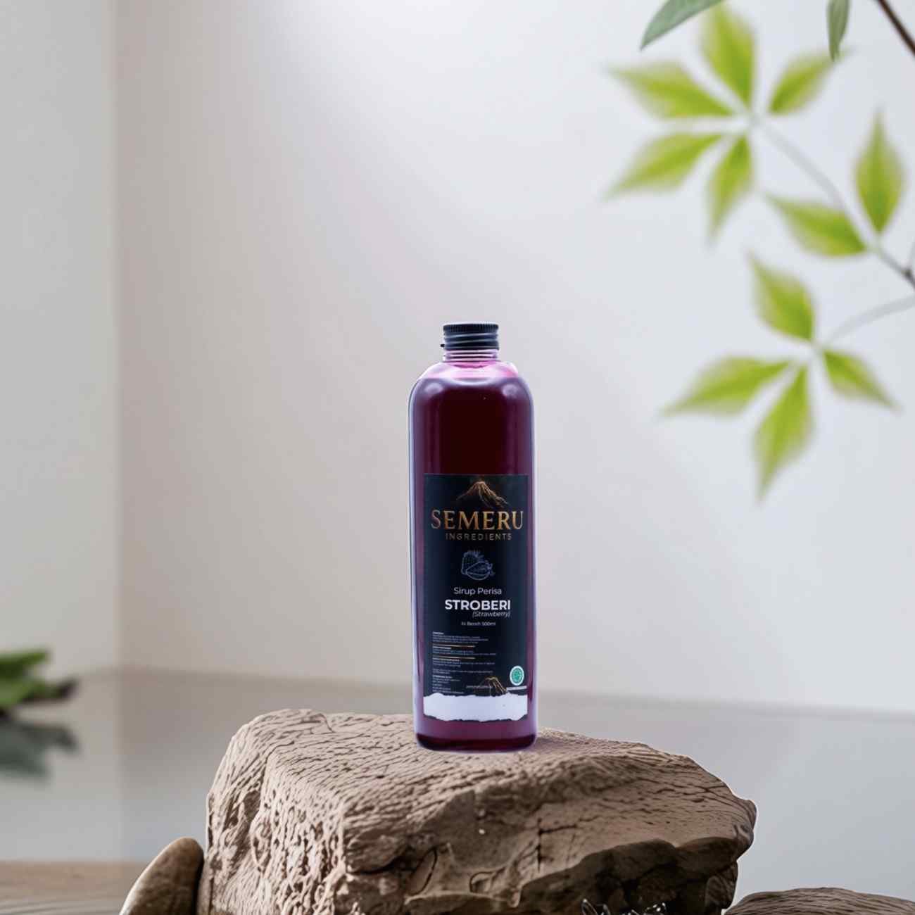 Sirup Strawberry Premium Semeru Ingredients – Sirup Stroberi untuk Cafe 500ml