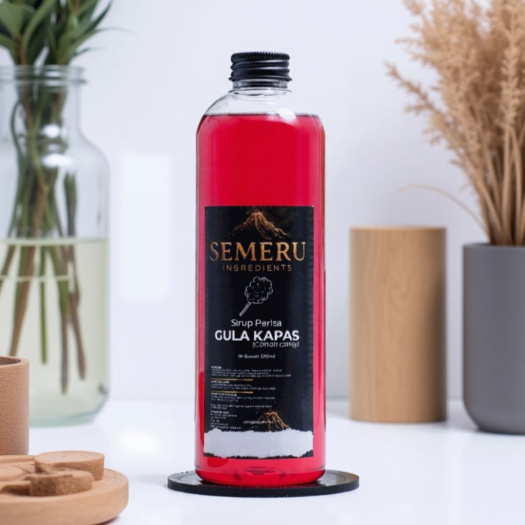 Semeru Ingredients Sirup Cotton Candy 500ml – Bahan Baku Sirup Minuman Premium