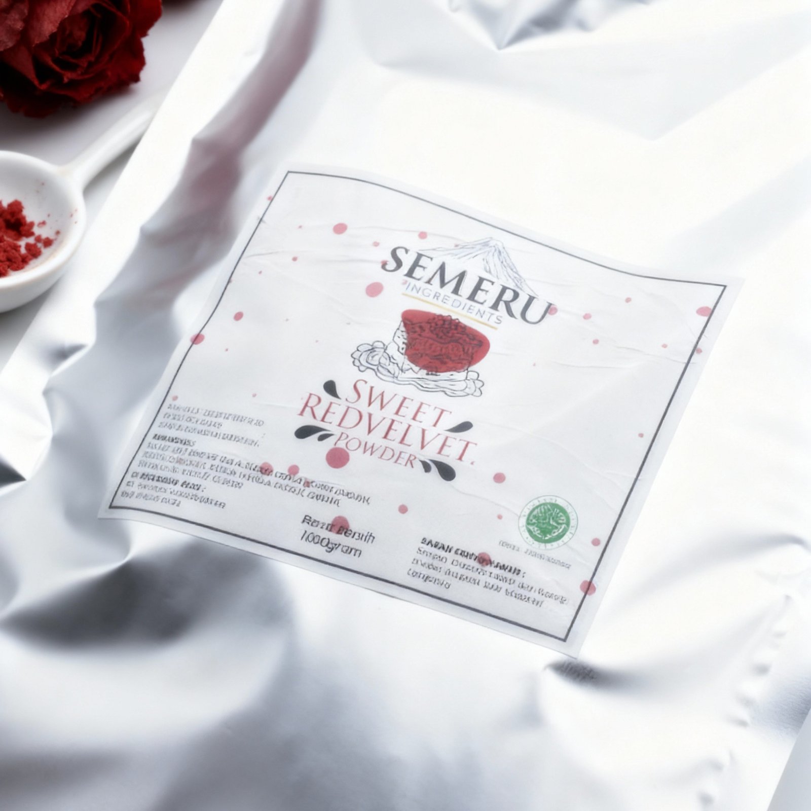 Powder Sweet Redvelvet Semeru Ingredients 1kg – Bubuk Minuman Rasa Red Velvet Cafe untuk Frappe & Ko