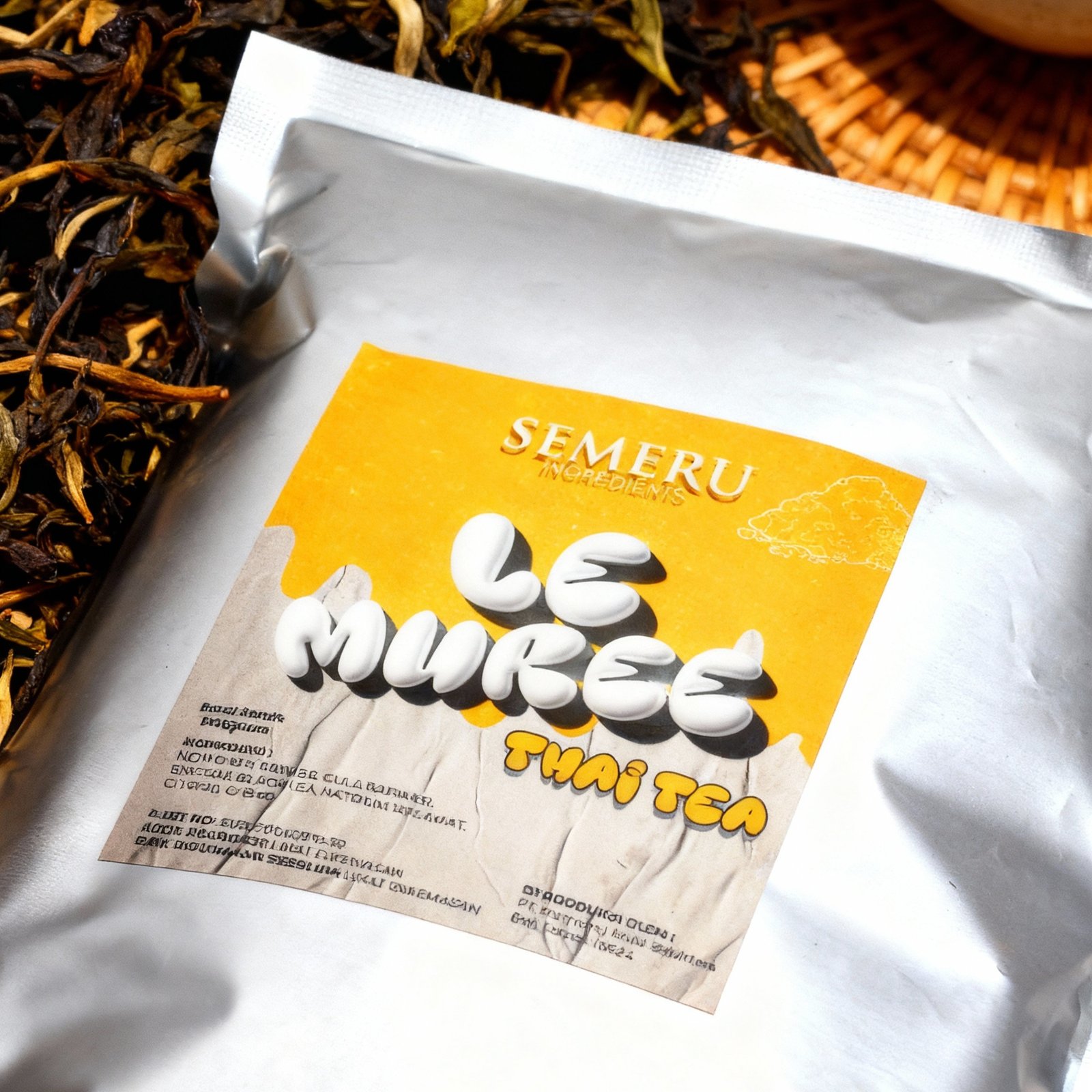 Powder Le Muree Thai Tea Semeru Ingredients 1000gr – Bubuk Minuman Rasa Thai Tea Cafe untuk Latte  