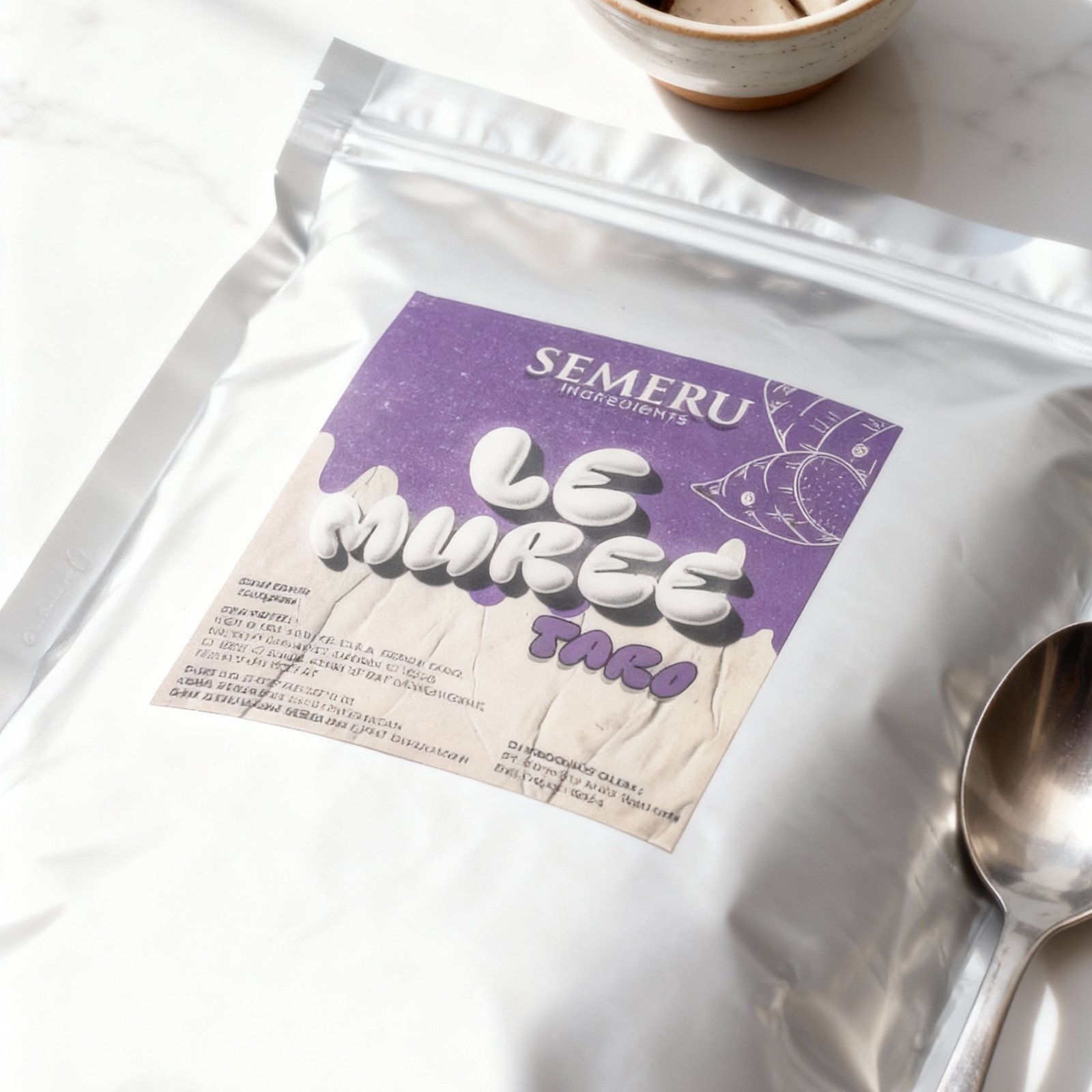 Powder Le Muree Taro Semeru Ingredients 1000gr – Bubuk Minuman Rasa Taro Cafe untuk Latte & Frappe K
