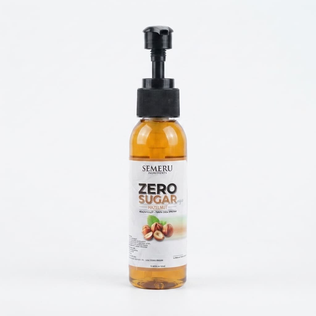 Sirup Hazelnut Zero Sugar Semeru Ingredients – Sirup Kacang Hazel Tanpa Gula untuk Kopi & Latte